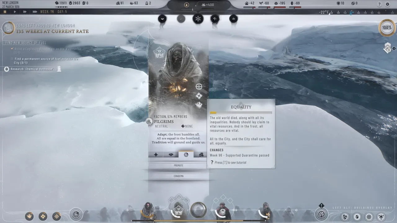 Frostpunk 2'den Kurtarıcı Yama: Oyunu Donma Sorunlarından Kurtaran İlk Büyük Güncelleme Geldi! Frostpunk 2'den Kurtarıcı Yama: Oyunu Donma Sorunlarından Kurtaran İlk Büyük Güncelleme Geldi!
