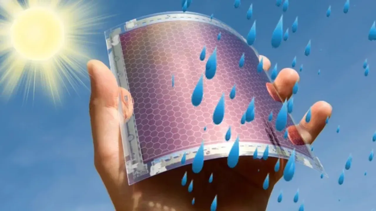 Yağmur Damlasından Elektrik Üreten Devrim Niteliğinde Hibrit Panel Yağmur Damlasından Elektrik Üreten Devrim Niteliğinde Hibrit Panel