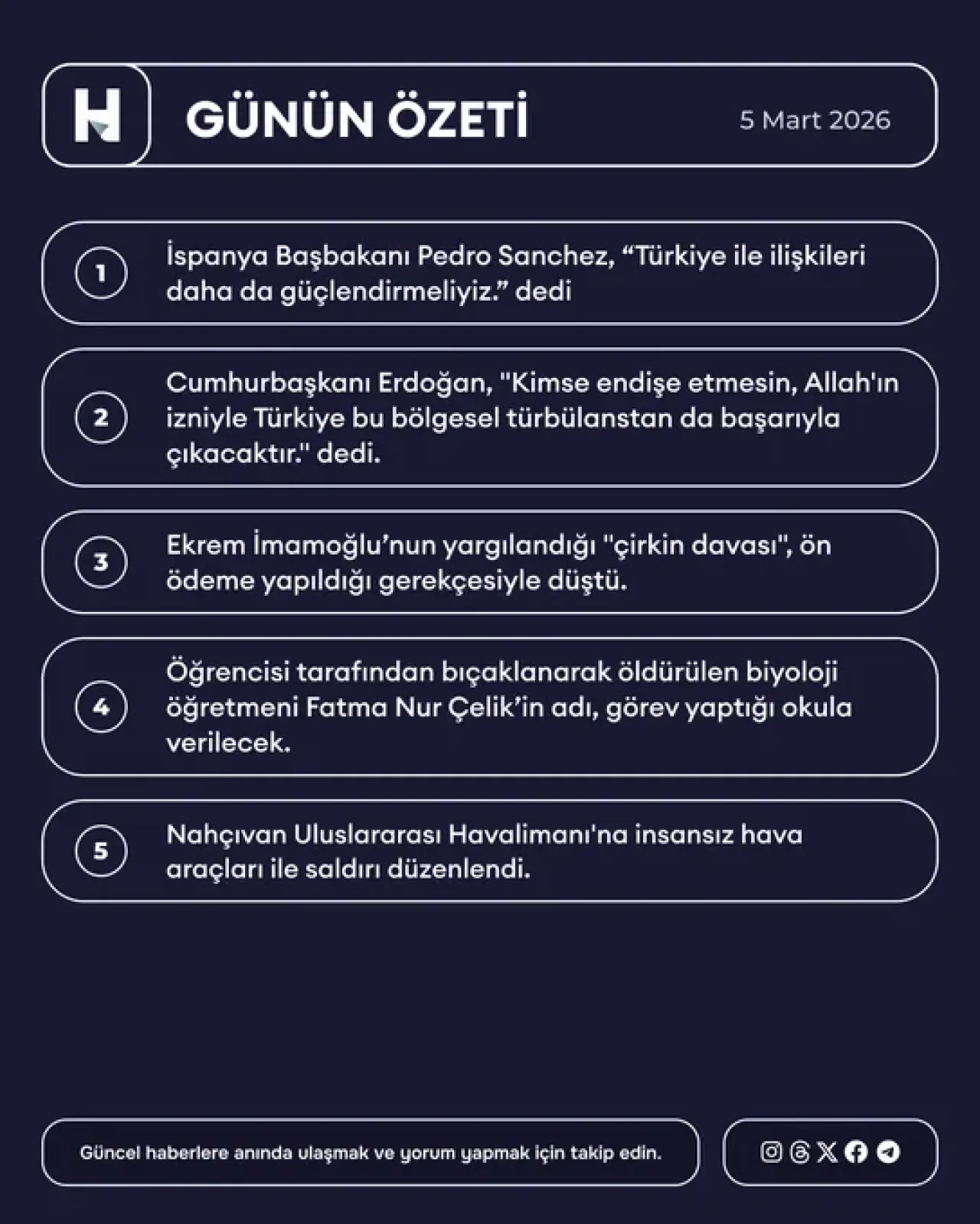 Türkiye Gündemi: 5 Mart 2026'da Öne Çıkan Gelişmeler Türkiye Gündemi: 5 Mart 2026'da Öne Çıkan Gelişmeler