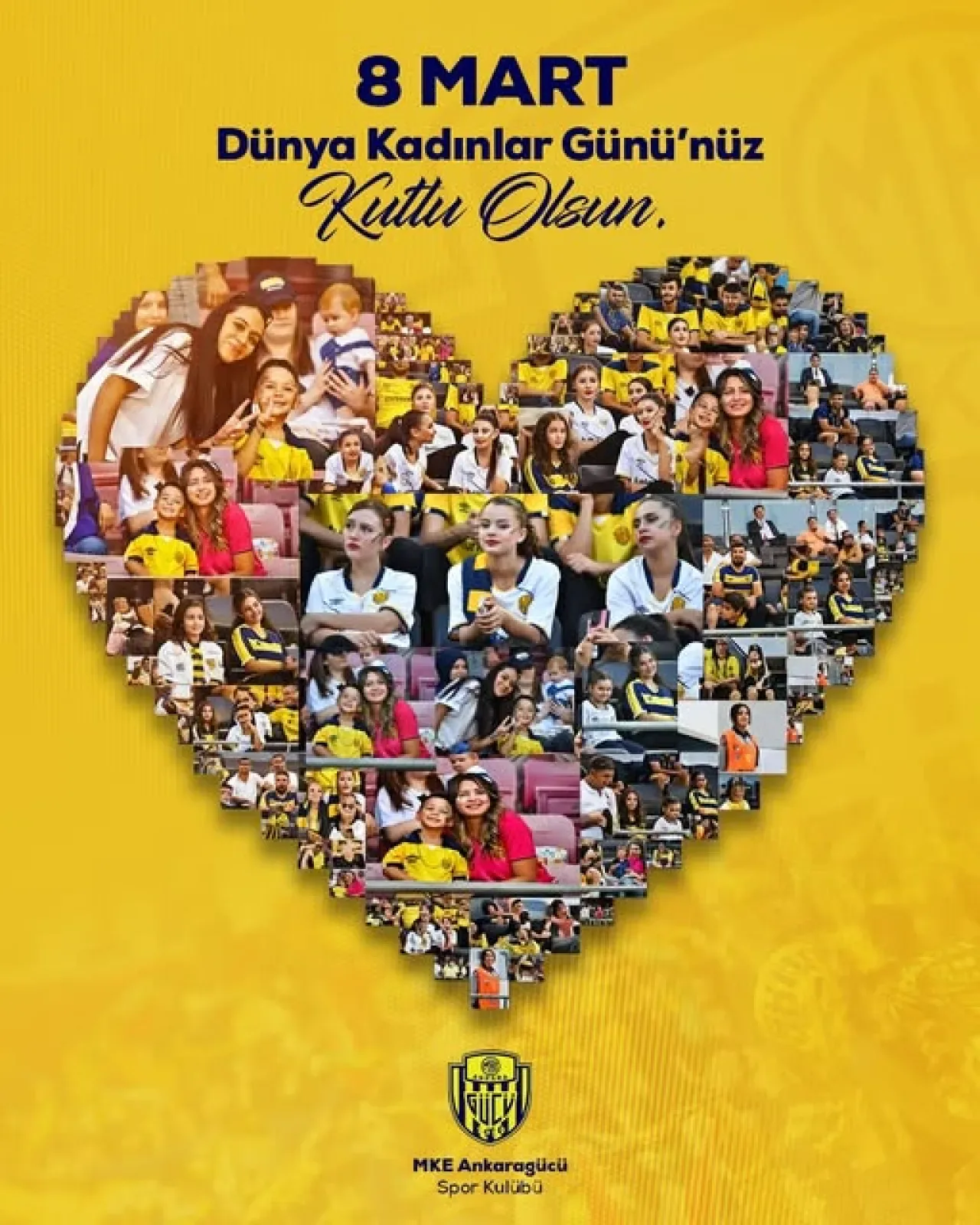 MKE Ankaragücü'nden 8 Mart Mesajı: "İyi Ki Varsınız" MKE Ankaragücü'nden 8 Mart Mesajı: "İyi Ki Varsınız"