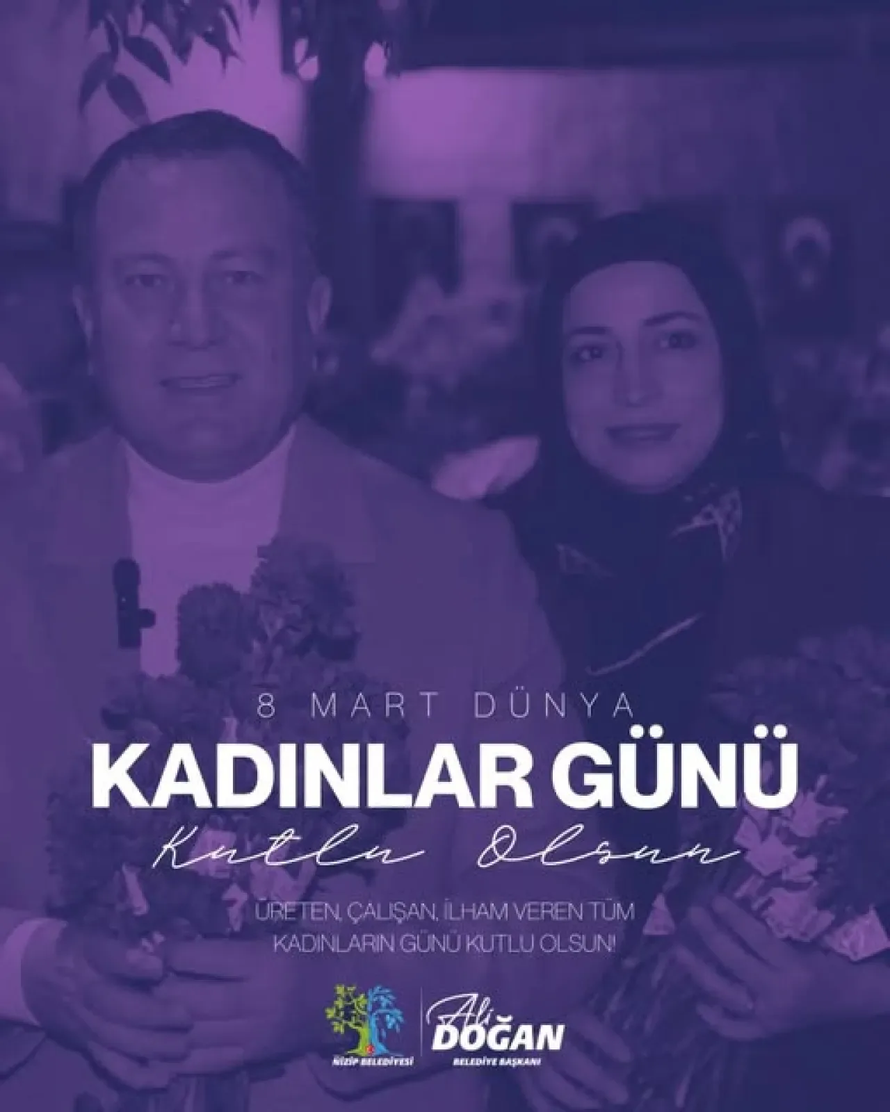 Nizip Belediyesi'nden 8 Mart Mesajı: "Emekleriyle Hayatı Güzelleştiren Tüm Kadınları Selamlıyoruz" Nizip Belediyesi'nden 8 Mart Mesajı: "Emekleriyle Hayatı Güzelleştiren Tüm Kadınları Selamlıyoruz"