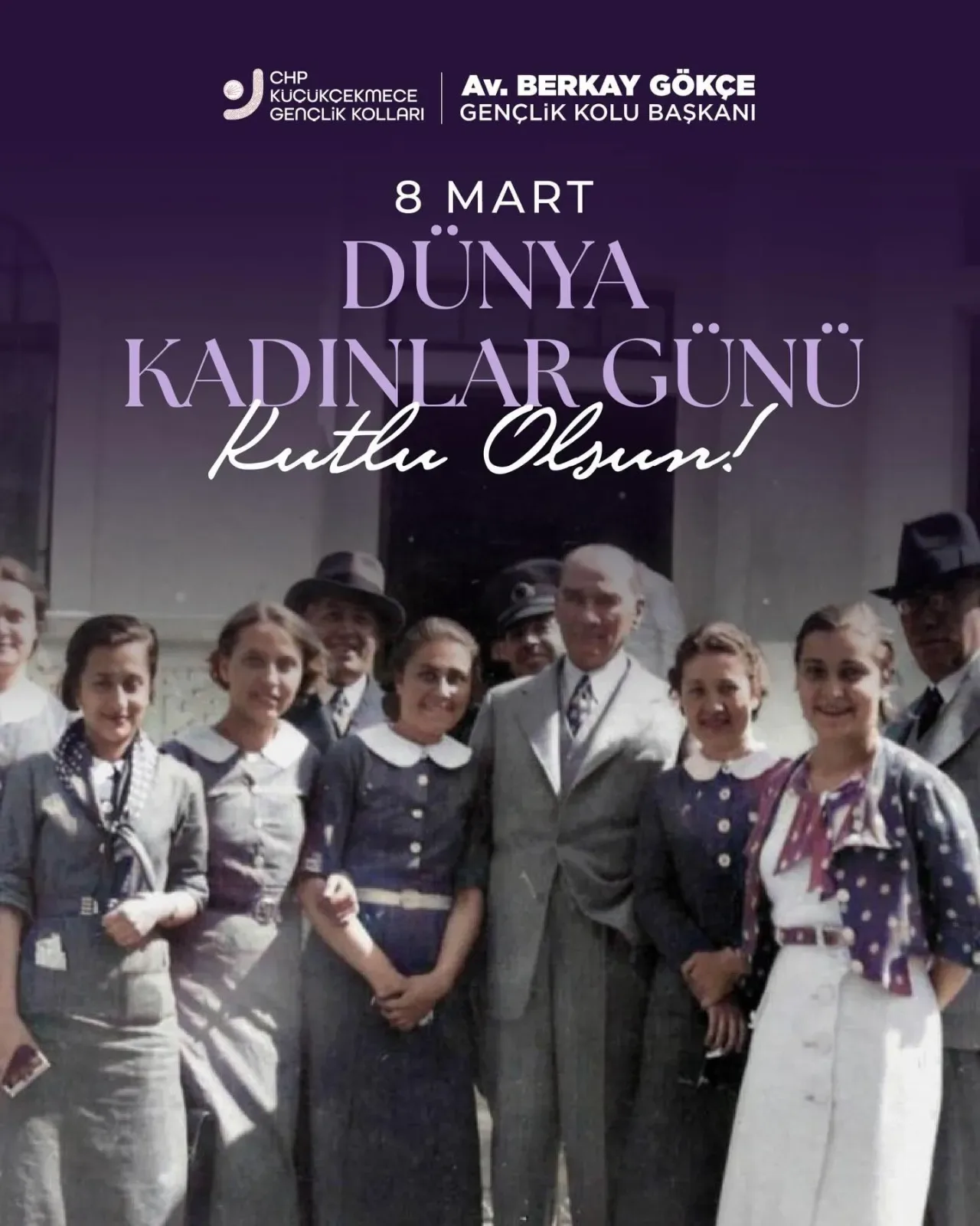 CHP Küçükçekmece'den 8 Mart Mesajı: "Türk Kadını Omuzlar Üzerinde Yükselmeye Layıktır" CHP Küçükçekmece'den 8 Mart Mesajı: "Türk Kadını Omuzlar Üzerinde Yükselmeye Layıktır"