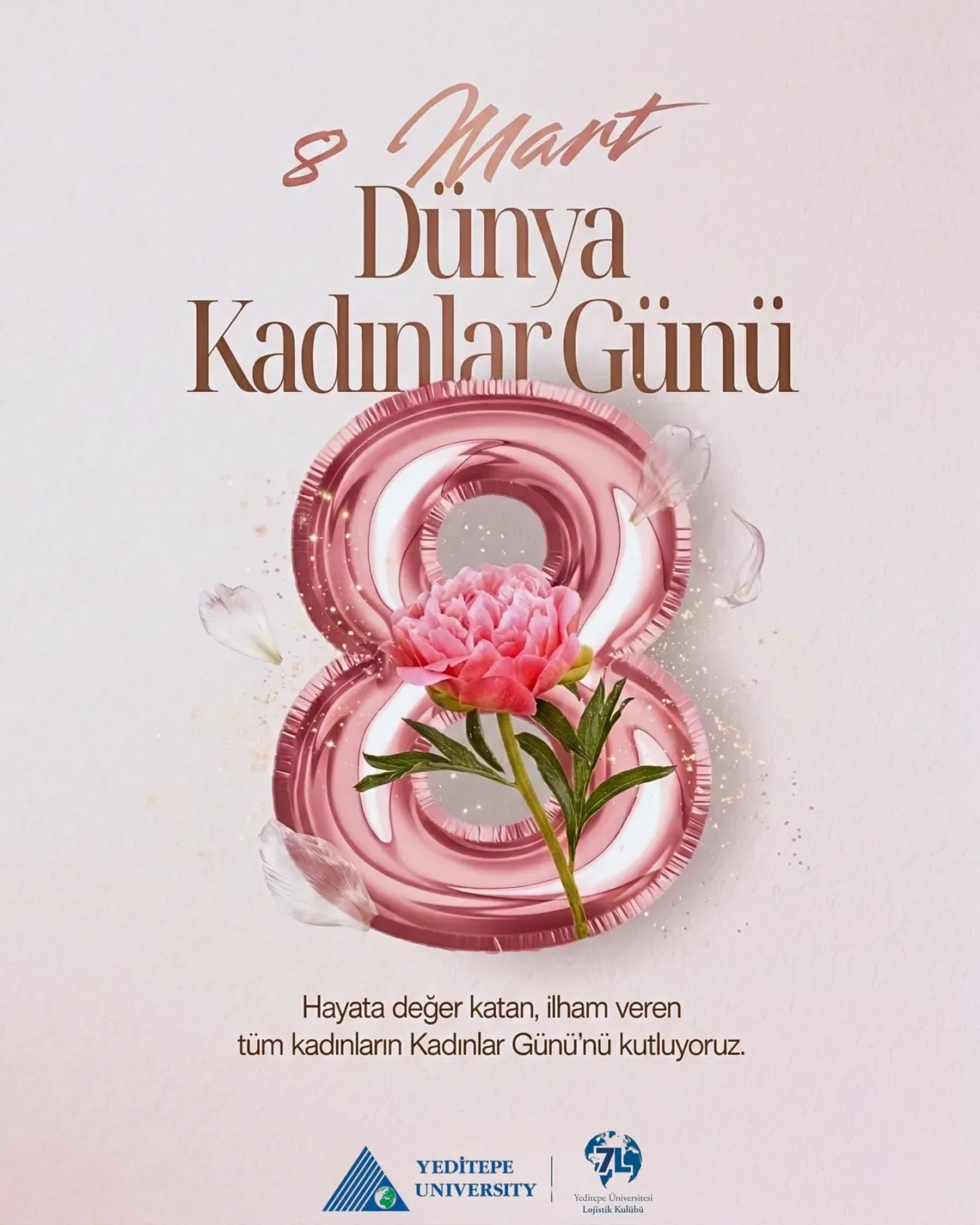 Yeditepe Üniversitesi Lojistik Kulübü'nden 8 Mart Mesajı: "Daha Eşit ve Güçlü Bir Gelecek" Yeditepe Üniversitesi Lojistik Kulübü'nden 8 Mart Mesajı: "Daha Eşit ve Güçlü Bir Gelecek"
