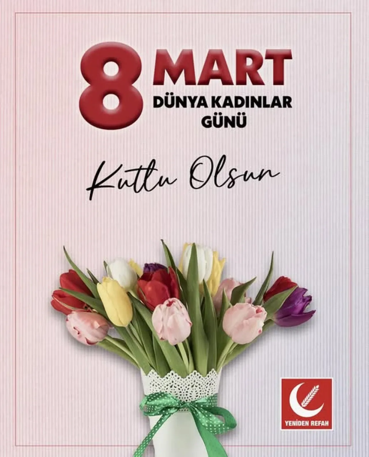 Fatih Erbakan'dan 8 Mart Mesajı: "Ailenin Temel Direği Hanımefendilerin Gününü Tebrik Ediyorum" Fatih Erbakan'dan 8 Mart Mesajı: "Ailenin Temel Direği Hanımefendilerin Gününü Tebrik Ediyorum"