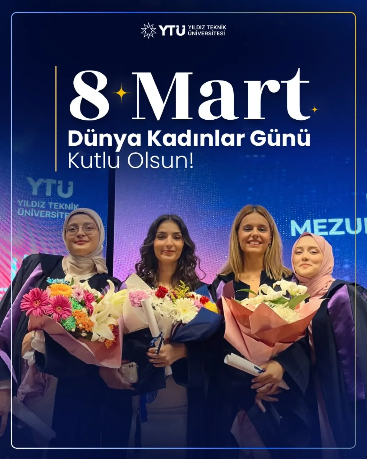 YTÜ'den 8 Mart Mesajı: "Kadınların Bilimdeki Katkısı Kıymetli" YTÜ'den 8 Mart Mesajı: "Kadınların Bilimdeki Katkısı Kıymetli"