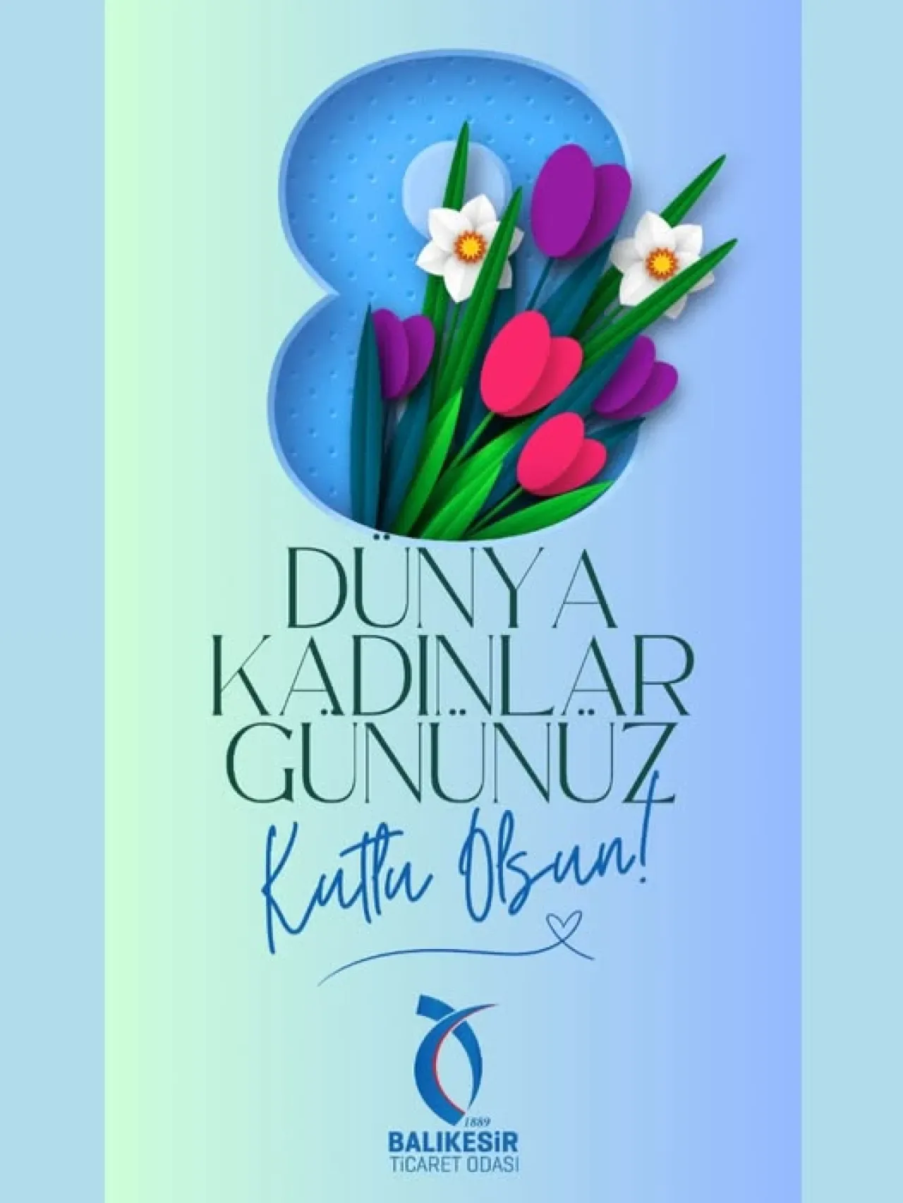 Balıkesir Ticaret Odası'ndan 8 Mart Mesajı: "Üreten, Dönüştüren ve Geleceğe Yön Veren Tüm Kadınların Günü Kutlu Olsun" Balıkesir Ticaret Odası'ndan 8 Mart Mesajı: "Üreten, Dönüştüren ve Geleceğe Yön Veren Tüm Kadınların Günü Kutlu Olsun"