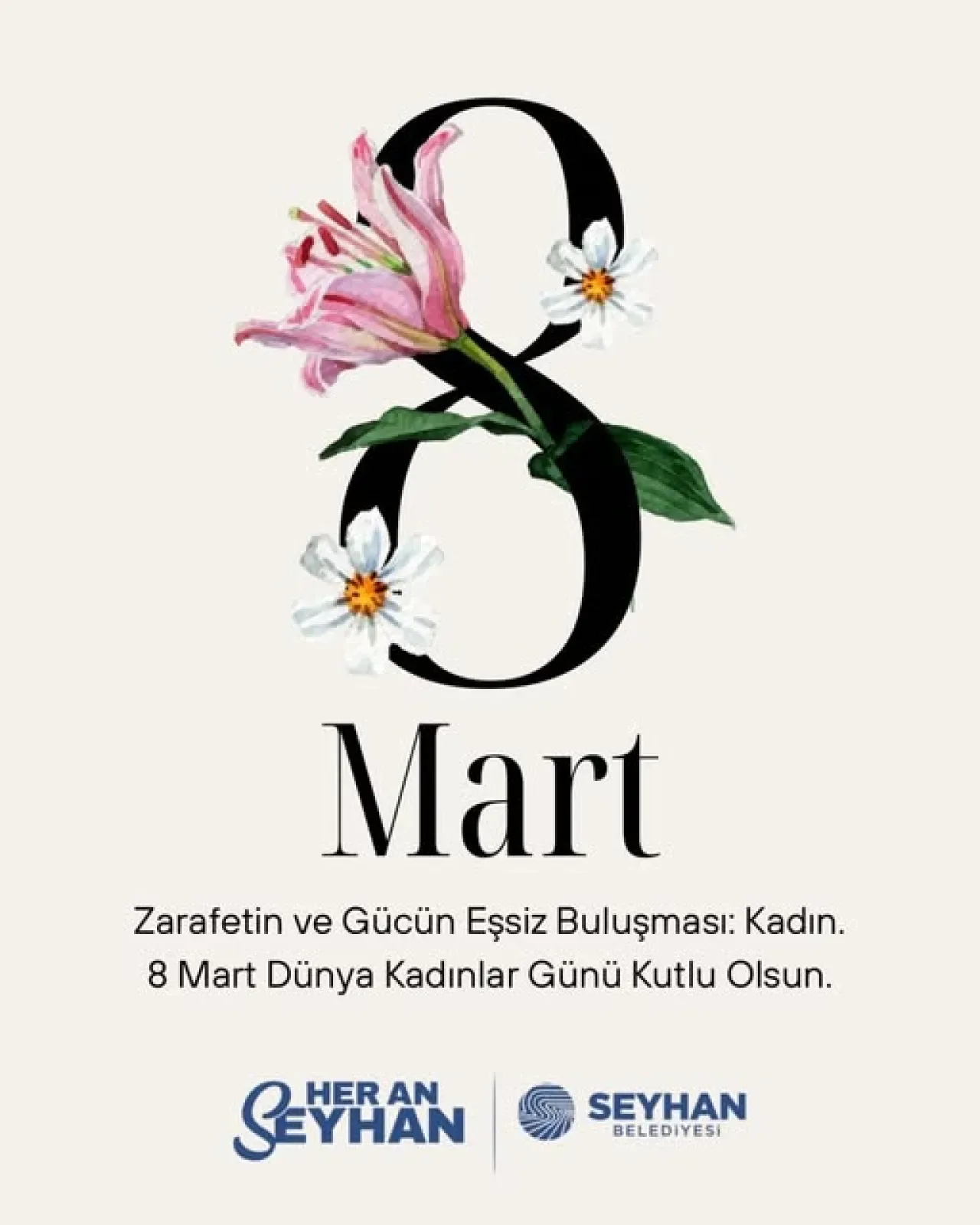 Seyhan Belediyesi'nden 8 Mart Mesajı: "Eşitlik ve Özgürlük İçin Mücadeleye Devam" Seyhan Belediyesi'nden 8 Mart Mesajı: "Eşitlik ve Özgürlük İçin Mücadeleye Devam"