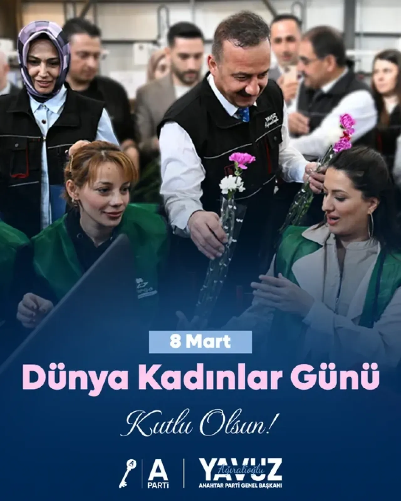 Anahtar Parti'den 8 Mart Mesajı: "Kadınların Güvende Olduğu Bir Türkiye Mümkün" Anahtar Parti'den 8 Mart Mesajı: "Kadınların Güvende Olduğu Bir Türkiye Mümkün"
