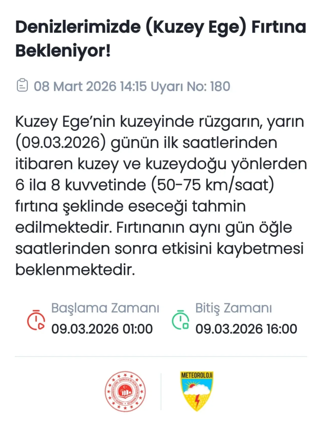 Kuzey Ege'de Fırtına Uyarısı: Meteoroloji'den Kritik Açıklama Kuzey Ege'de Fırtına Uyarısı: Meteoroloji'den Kritik Açıklama