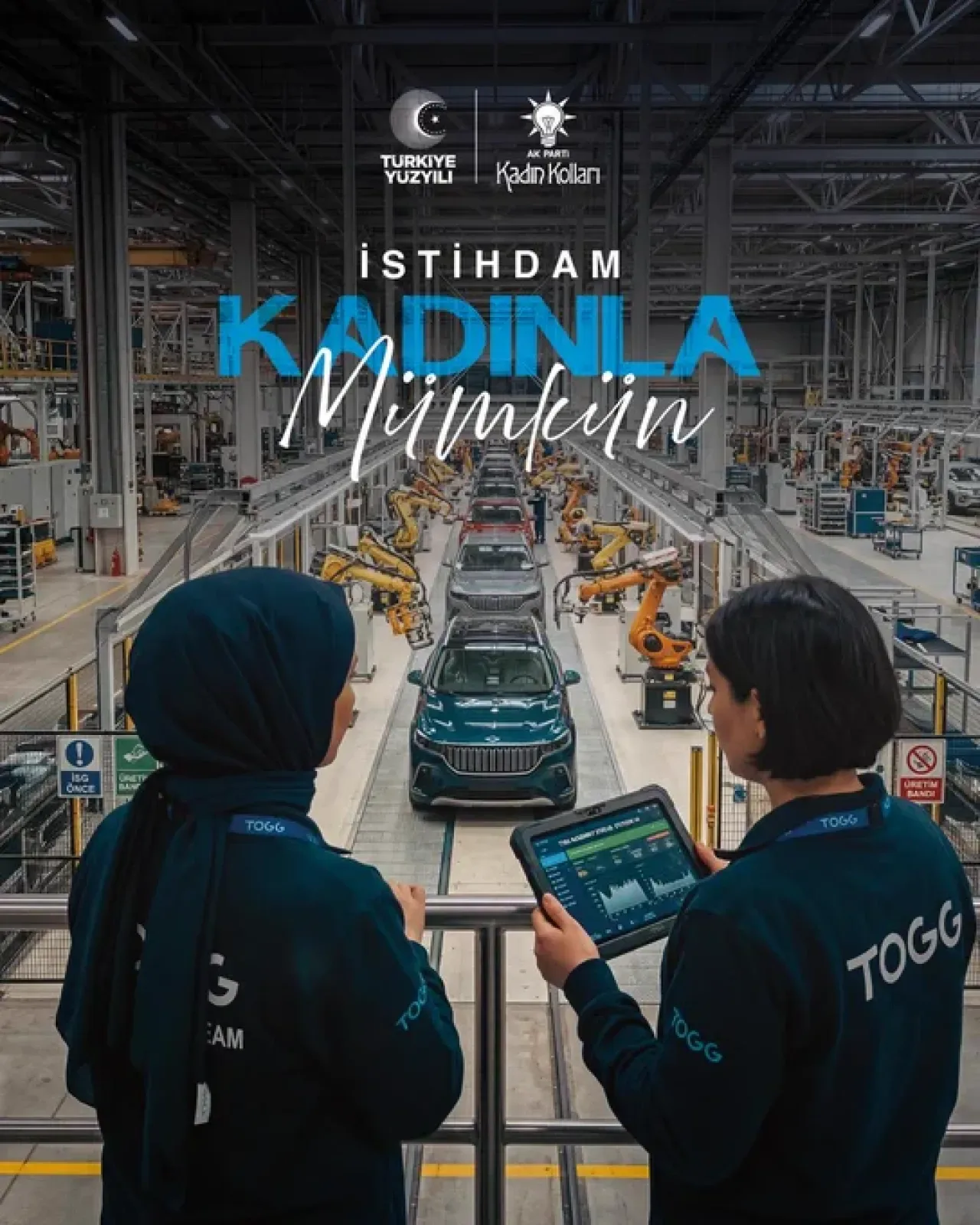 AKP Adana'dan 8 Mart Mesajı: "Kadınla Mümkün" AKP Adana'dan 8 Mart Mesajı: "Kadınla Mümkün"