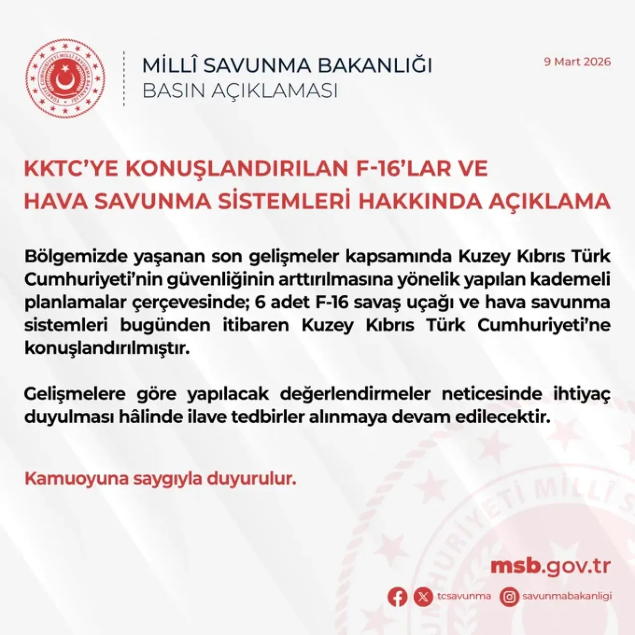Türkiye, KKTC'ye F-16 Savaş Uçağı ve Hava Savunma Sistemleri Konuşlandırdı Türkiye, KKTC'ye F-16 Savaş Uçağı ve Hava Savunma Sistemleri Konuşlandırdı