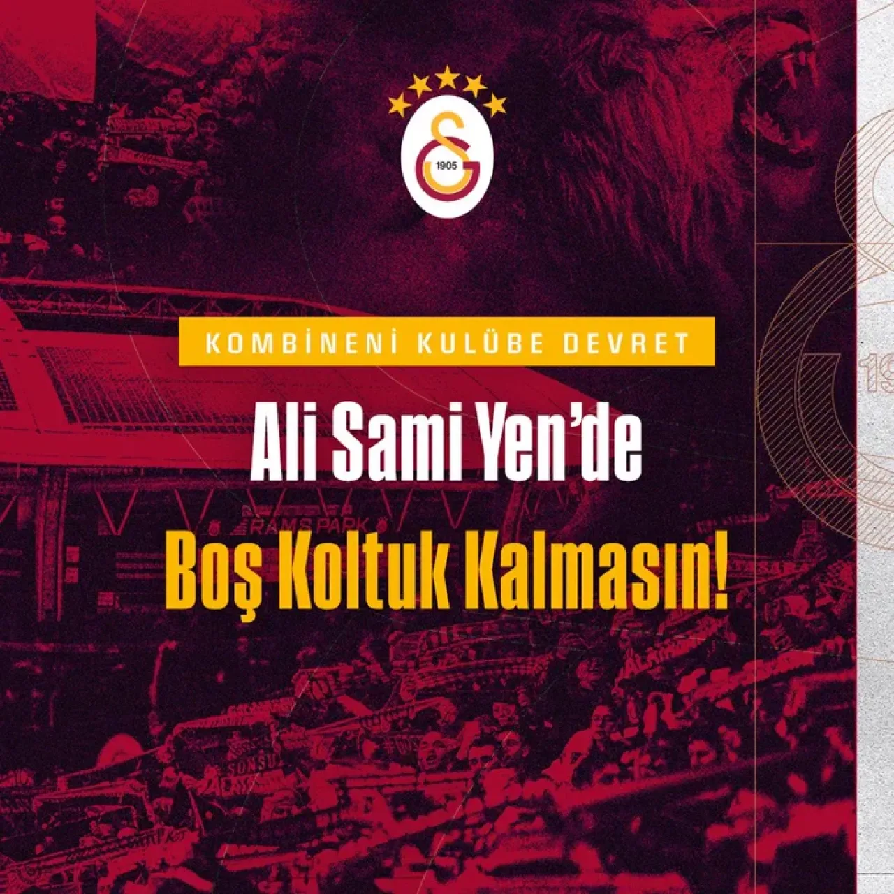 Galatasaray, Liverpool Maçı İçin Kombine Devret Çağrısı Yaptı: "Omuz Omuza Tribündeki Yerimizi Alalım" Galatasaray, Liverpool Maçı İçin Kombine Devret Çağrısı Yaptı: "Omuz Omuza Tribündeki Yerimizi Alalım"