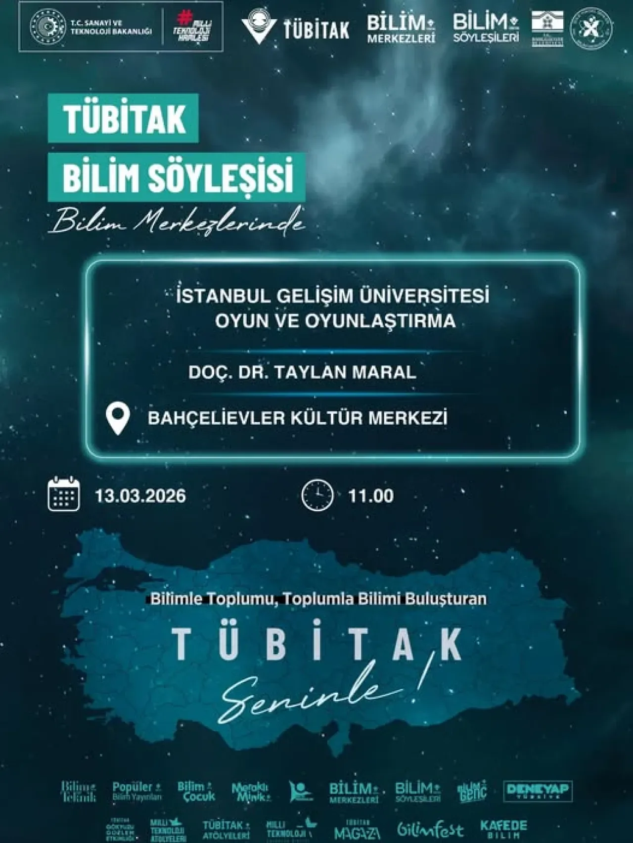 Bahçelievler'de Bilim Buluşması: Oyun ve Oyunlaştırma Konuşulacak Bahçelievler'de Bilim Buluşması: Oyun ve Oyunlaştırma Konuşulacak