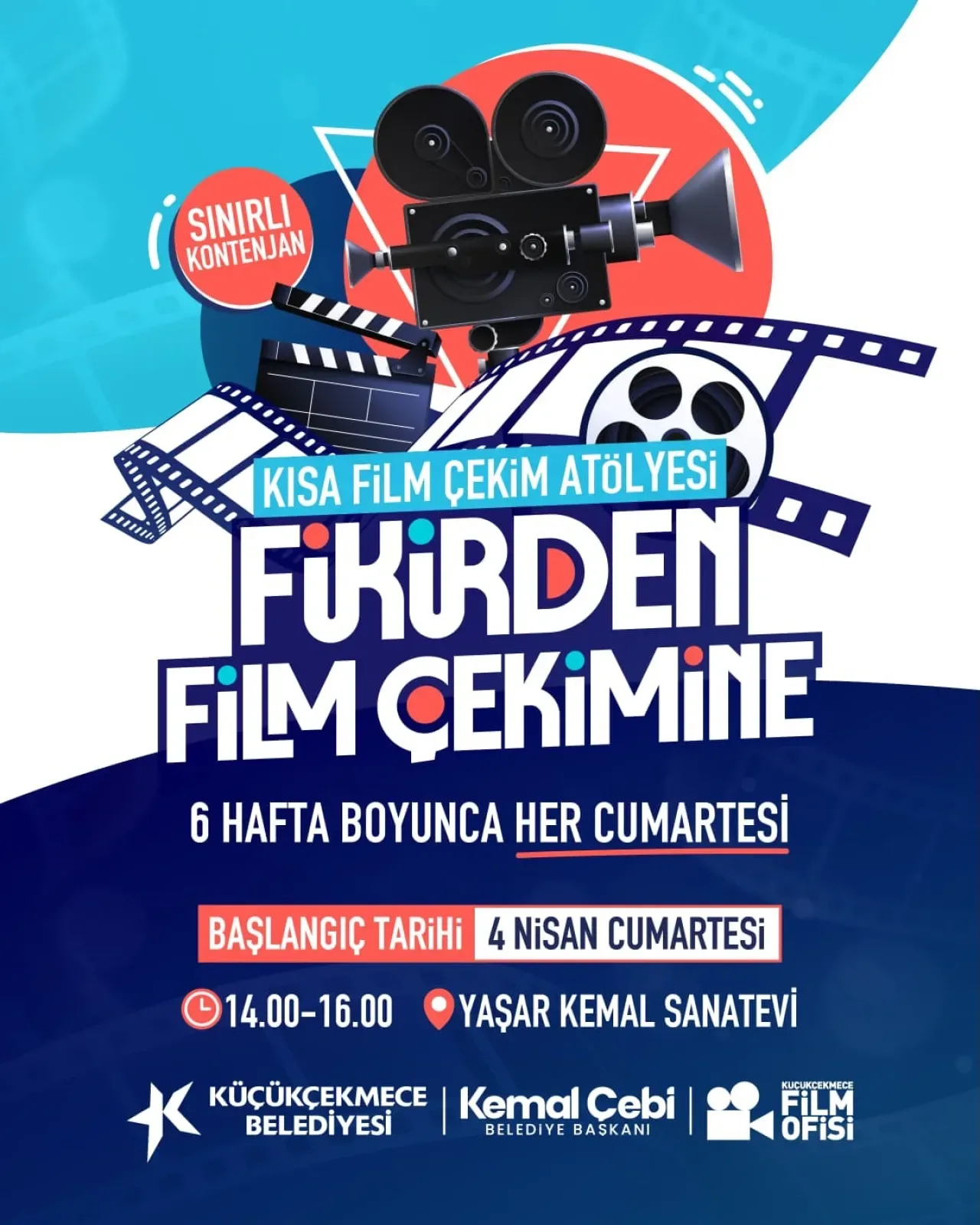 Küçükçekmece'de Kısa Film Atölyesi: Yönetmen Kerem Yükseloğlu ile Sinema Eğitimi Küçükçekmece'de Kısa Film Atölyesi: Yönetmen Kerem Yükseloğlu ile Sinema Eğitimi