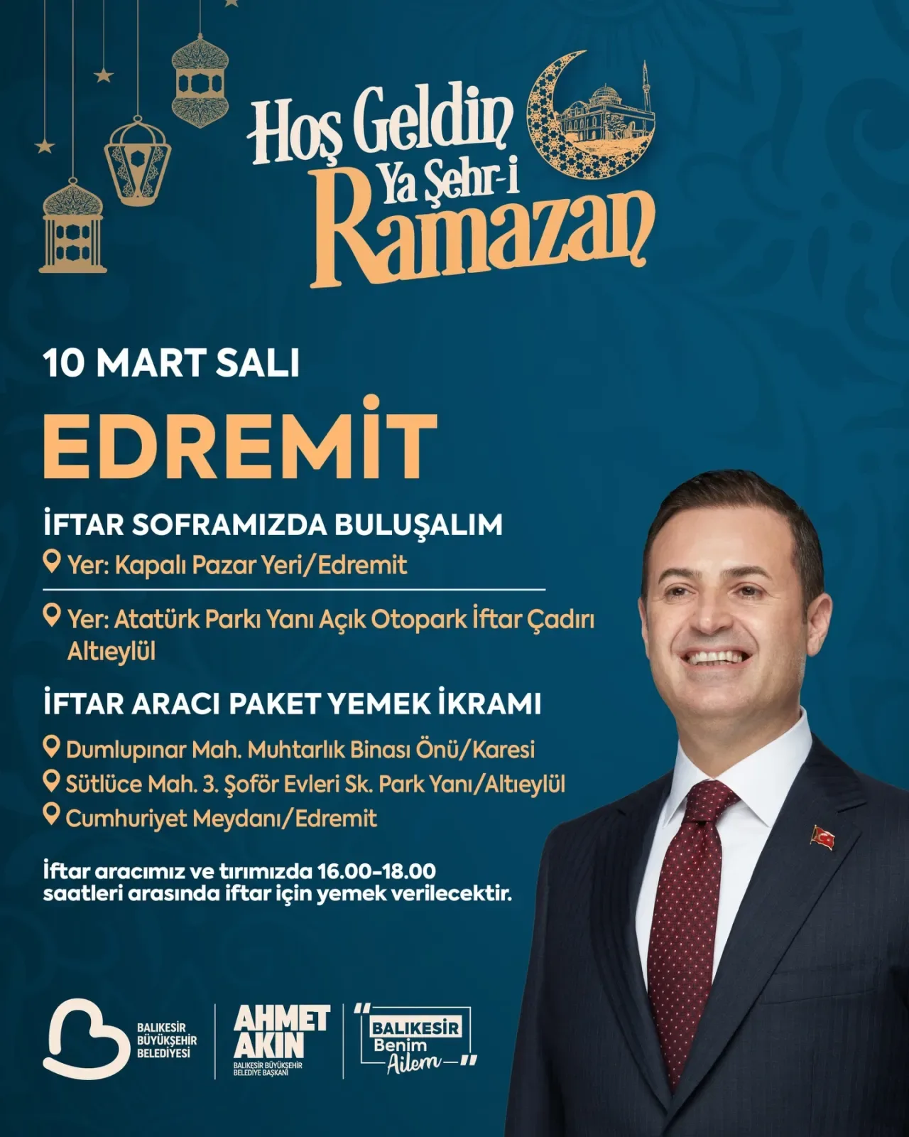 Balıkesir'de Ramazan Sofraları Kuruluyor: Edremit ve Altıeylül'de İftar Buluşmaları Balıkesir'de Ramazan Sofraları Kuruluyor: Edremit ve Altıeylül'de İftar Buluşmaları