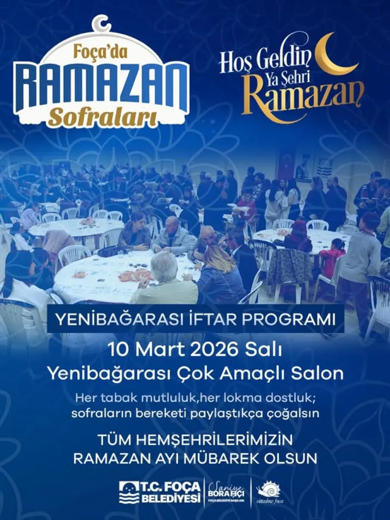 Foça'da Ramazan Sofraları Yenibağarası'nda Kuruluyor Foça'da Ramazan Sofraları Yenibağarası'nda Kuruluyor