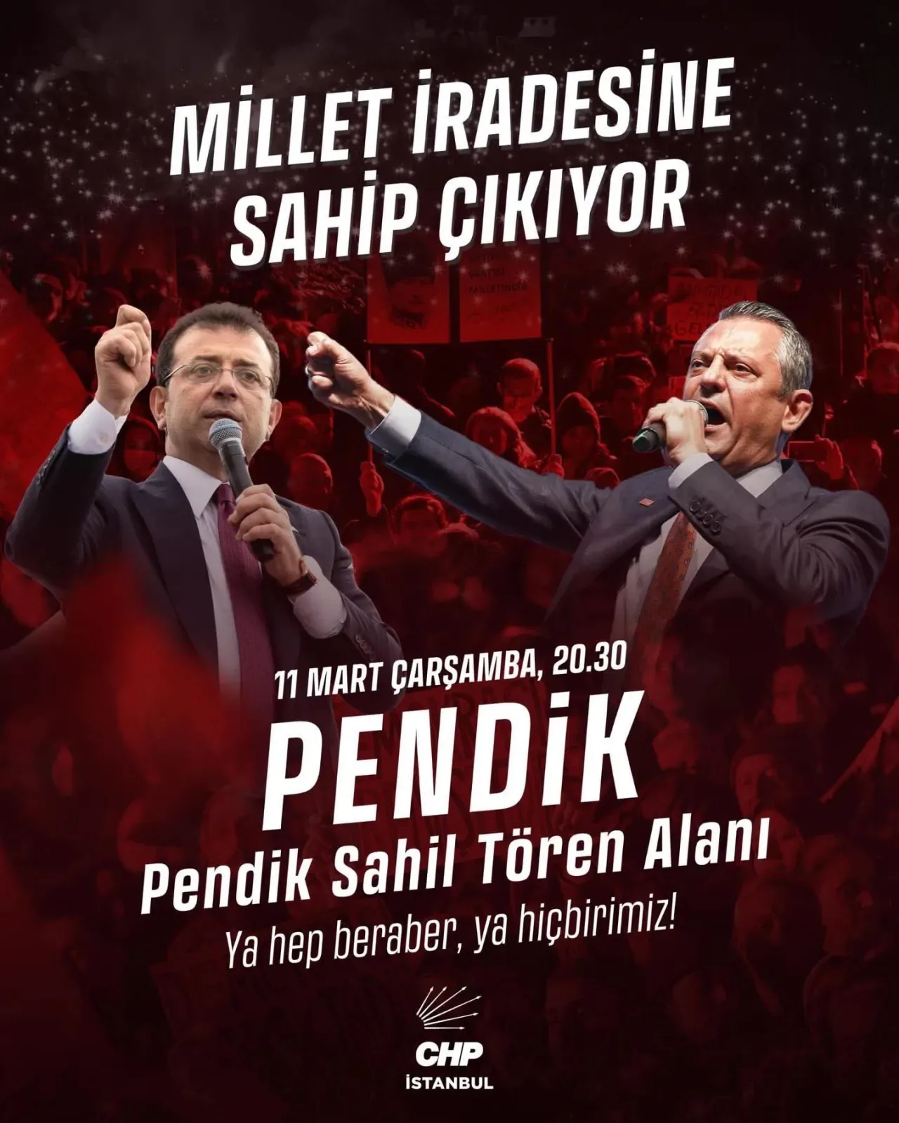 İstanbul'da Özgürlük Mitingi: Özgür Özel ve Ekrem İmamoğlu Buluşuyor İstanbul'da Özgürlük Mitingi: Özgür Özel ve Ekrem İmamoğlu Buluşuyor