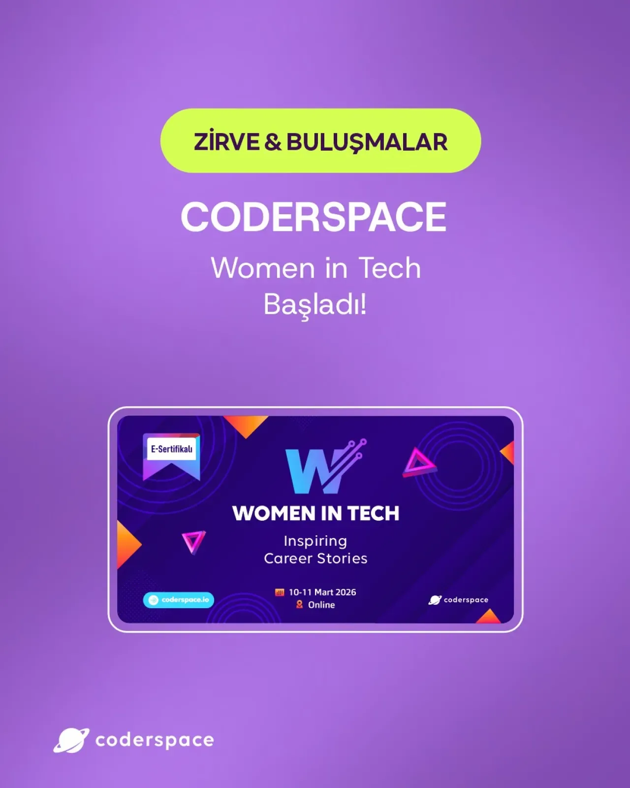 Women in Tech Canlı Yayını Başladı: Şirket Tanıma ve Hediye Çeki Fırsatı Women in Tech Canlı Yayını Başladı: Şirket Tanıma ve Hediye Çeki Fırsatı