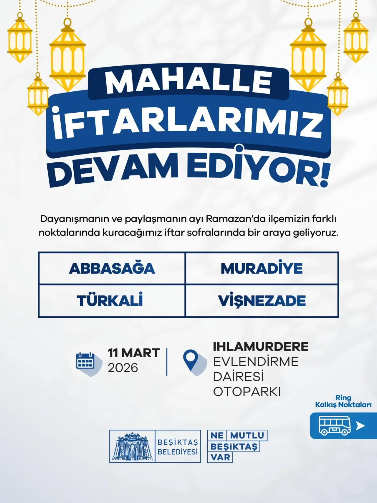 Beşiktaş'ta Mahalle İftarları Coşkuyla Devam Ediyor Beşiktaş'ta Mahalle İftarları Coşkuyla Devam Ediyor