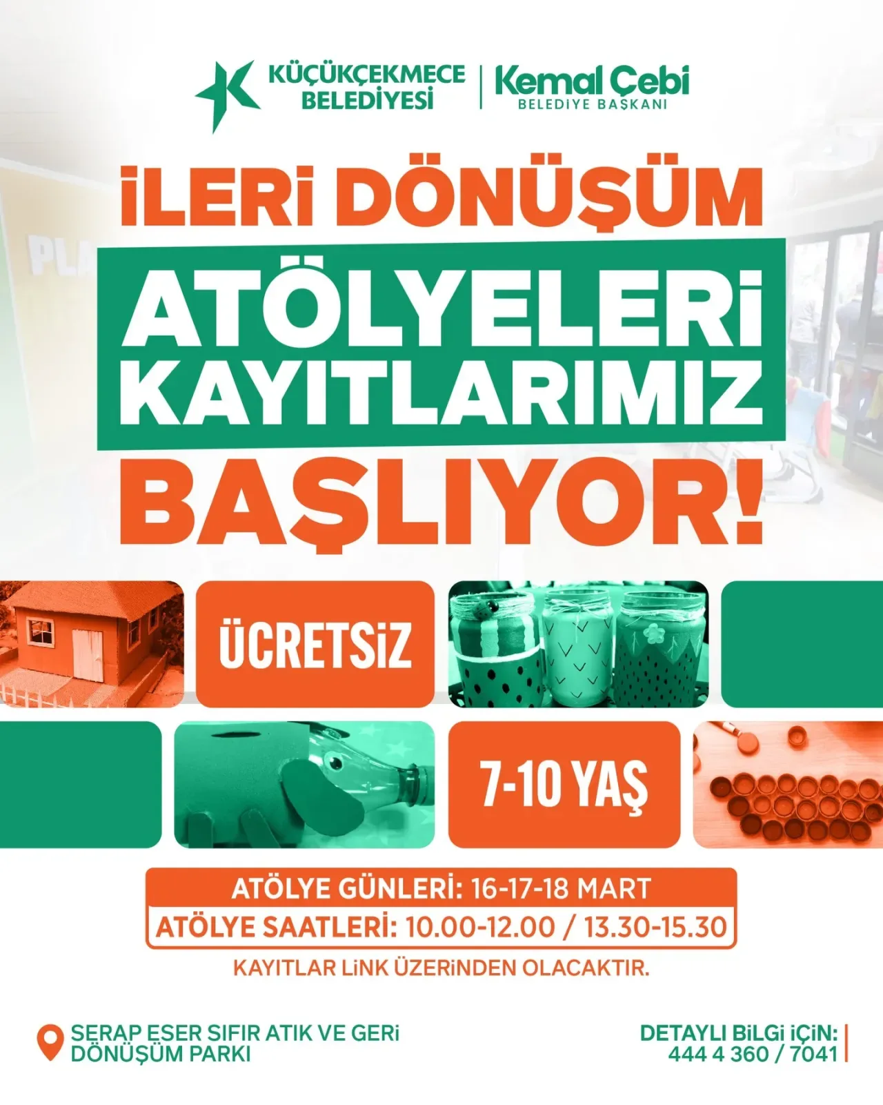 Küçükçekmece'de Çevre Bilinci Atölyeleri Başlıyor Küçükçekmece'de Çevre Bilinci Atölyeleri Başlıyor