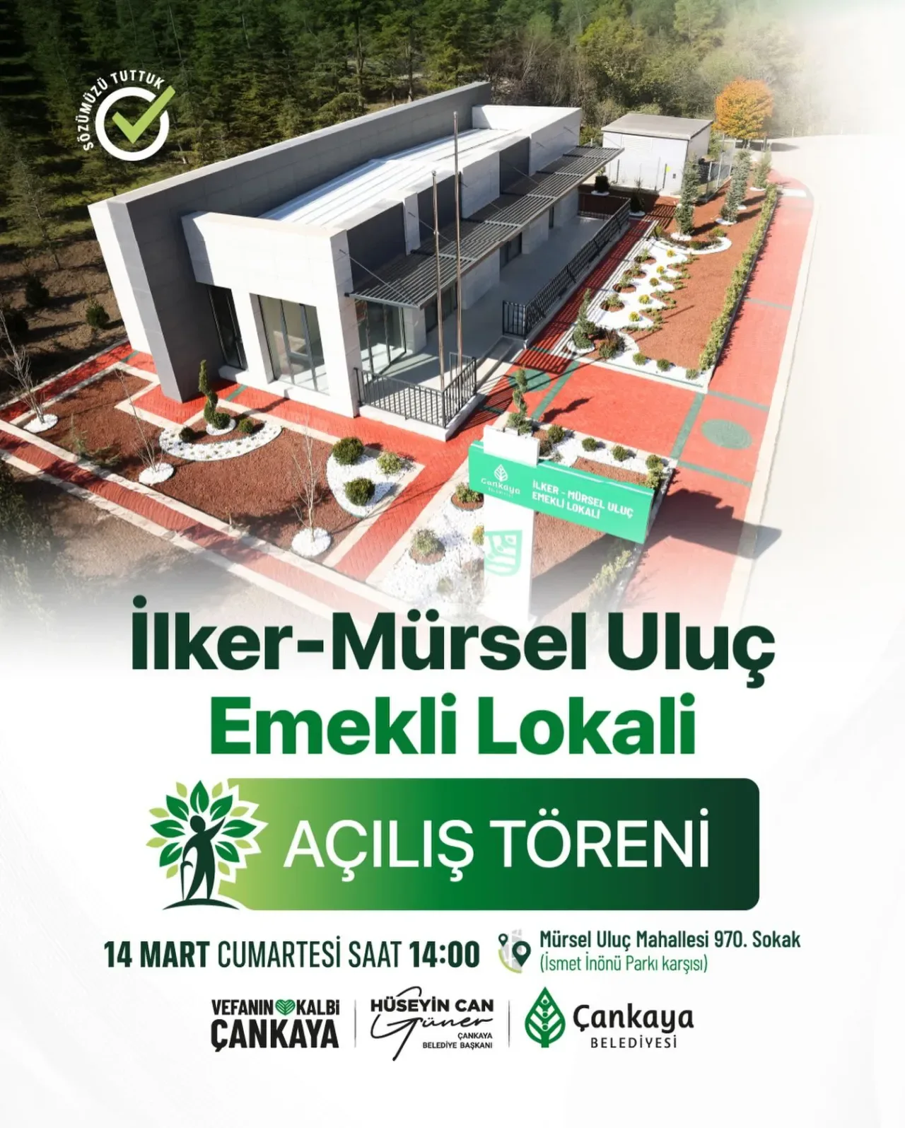 Çankaya'da Emekliler İçin Yeni Sosyal Yaşam Alanı Açılıyor Çankaya'da Emekliler İçin Yeni Sosyal Yaşam Alanı Açılıyor