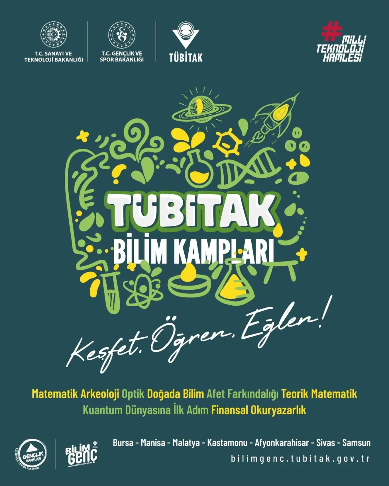 TÜBİTAK Bilim Kampları Nisan-Haziran Takvimi Açıklandı: İşte Gençleri Bekleyen Fırsatlar TÜBİTAK Bilim Kampları Nisan-Haziran Takvimi Açıklandı: İşte Gençleri Bekleyen Fırsatlar