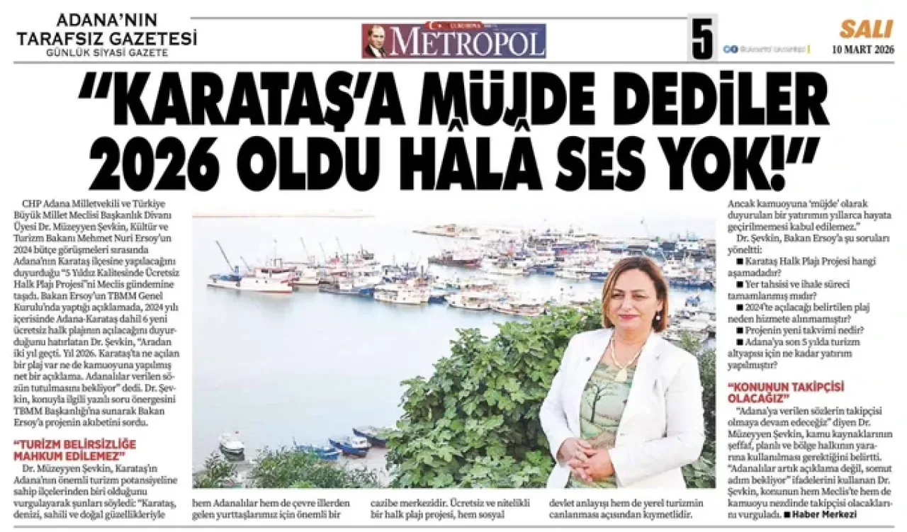 Karataş'a Verilen Müjde 2026'da Unutuldu: Ücretsiz Halk Projesi Ne Aşamada? Karataş'a Verilen Müjde 2026'da Unutuldu: Ücretsiz Halk Projesi Ne Aşamada?