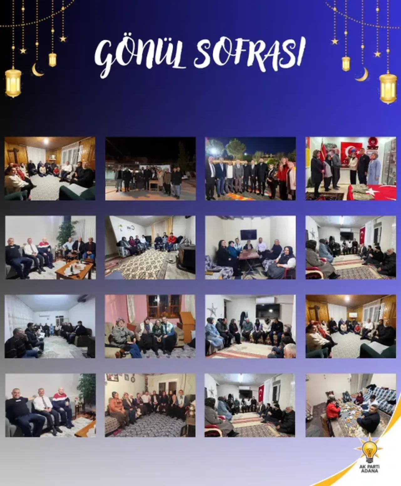 AKP Adana'da Ramazan'ın Bereketini Gönül Sofralarında Paylaşıyor AKP Adana'da Ramazan'ın Bereketini Gönül Sofralarında Paylaşıyor