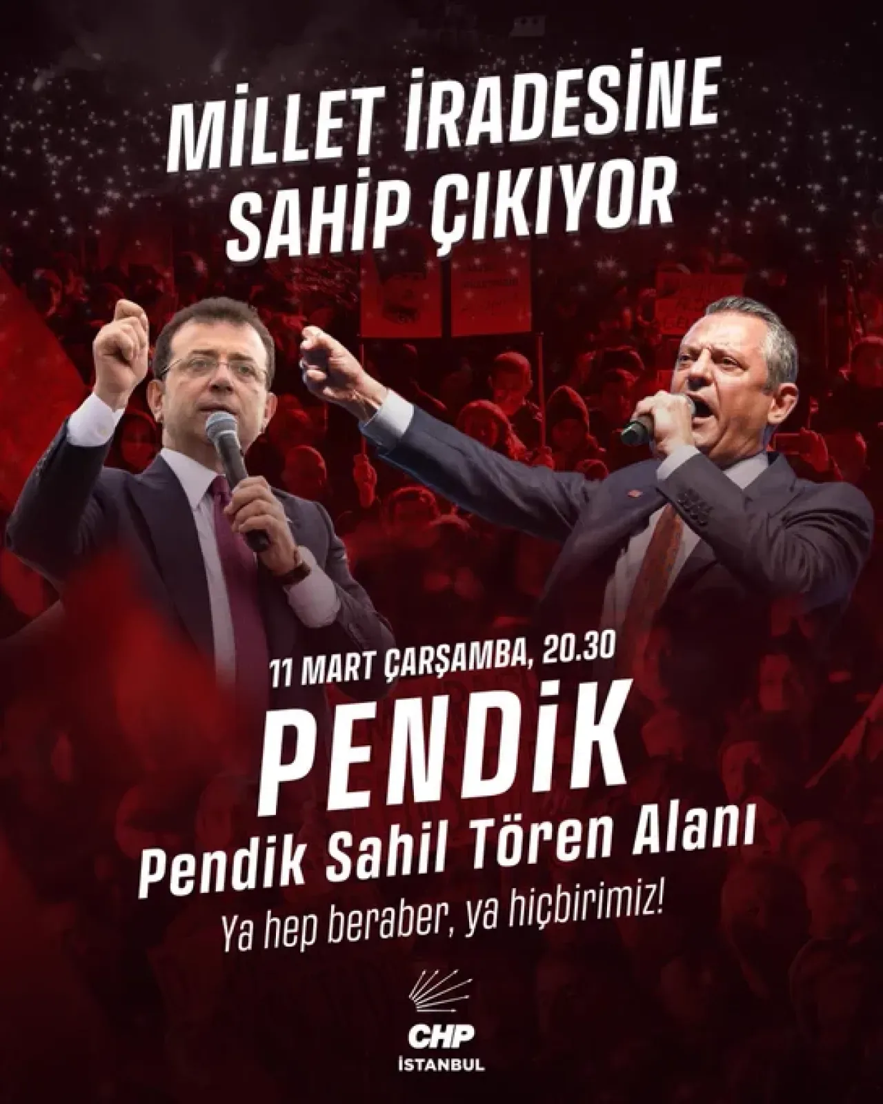 Kartal Belediye Başkanı Gökhan Yüksel'den Özgürlük Çağrısı: İstanbul'da Büyük Buluşma Kartal Belediye Başkanı Gökhan Yüksel'den Özgürlük Çağrısı: İstanbul'da Büyük Buluşma