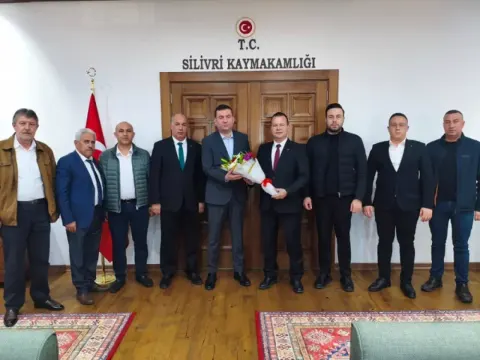 Silivri Şoförler Odası Başkanı Kaymakam Tolga Togan'ı Makamında Ziyaret Etti
