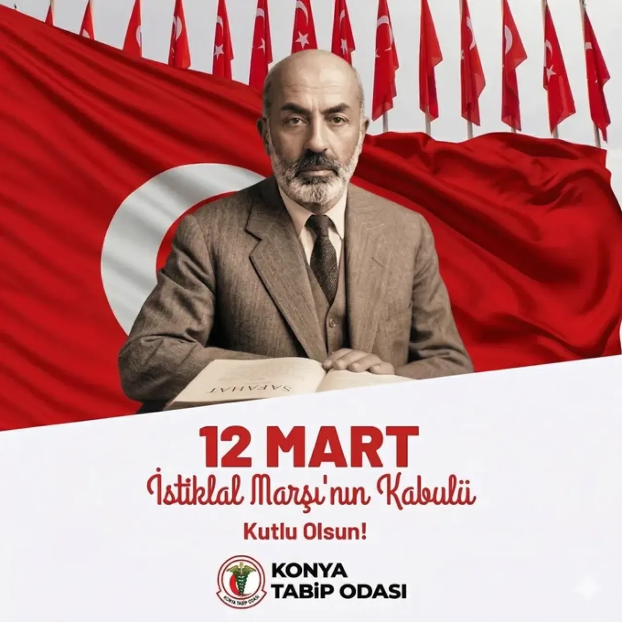Konya Tabip Odası'ndan İstiklal Marşı ve Özgürlük Vurgusu Konya Tabip Odası'ndan İstiklal Marşı ve Özgürlük Vurgusu