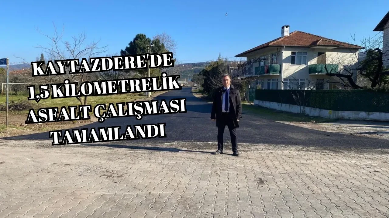 Kaytazdere'de Cadde ve Sokaklar Asfaltlandı Kaytazdere'de Cadde ve Sokaklar Asfaltlandı
