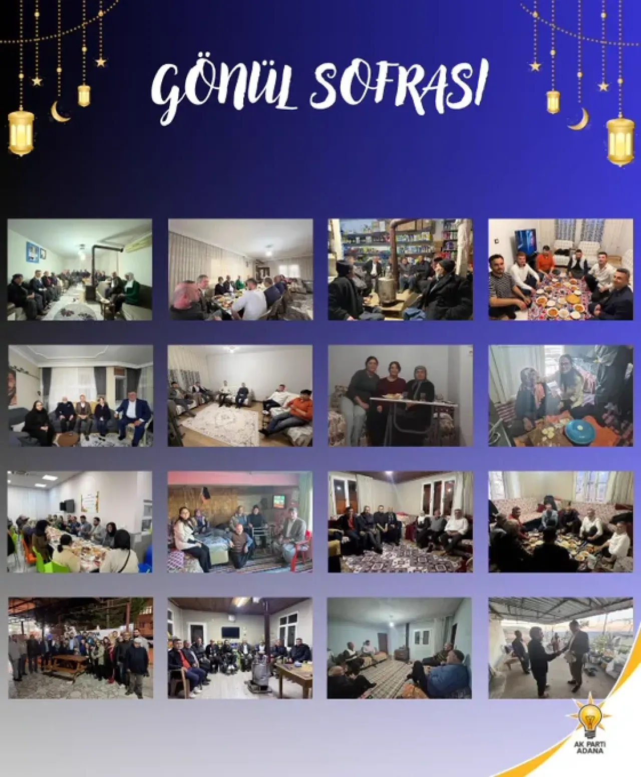 AKP Adana'da Ramazan'da Gönül Sofraları Kurdu AKP Adana'da Ramazan'da Gönül Sofraları Kurdu