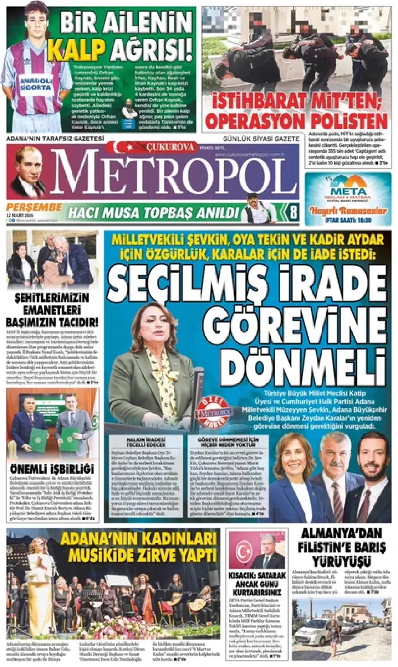 CHP'li Şevkin'den Seçilmiş İrade ve Belediye Başkanları Çağrısı CHP'li Şevkin'den Seçilmiş İrade ve Belediye Başkanları Çağrısı