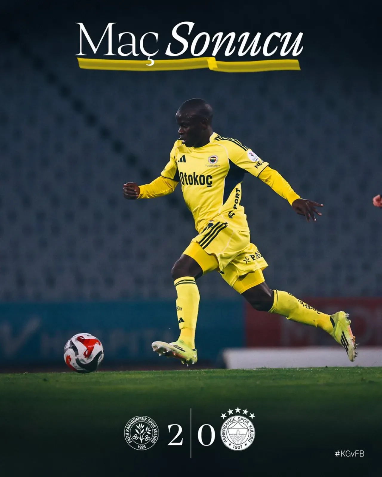 Fenerbahçe, Fatih Karagümrük'e 2-0 Mağlup Oldu Fenerbahçe, Fatih Karagümrük'e 2-0 Mağlup Oldu