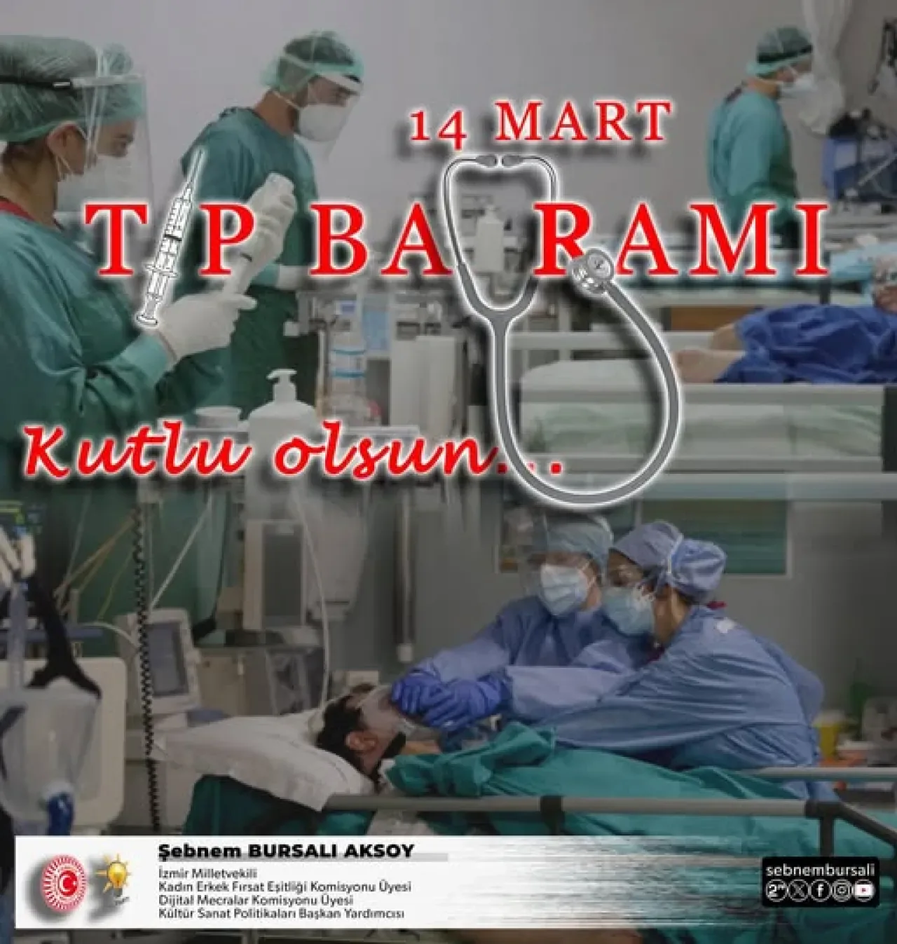 Şebnem Bursalı'dan 14 Mart Tıp Bayramı Mesajı: "İnsanı Yaşatmayı En Büyük Görev Biliyoruz" Şebnem Bursalı'dan 14 Mart Tıp Bayramı Mesajı: "İnsanı Yaşatmayı En Büyük Görev Biliyoruz"