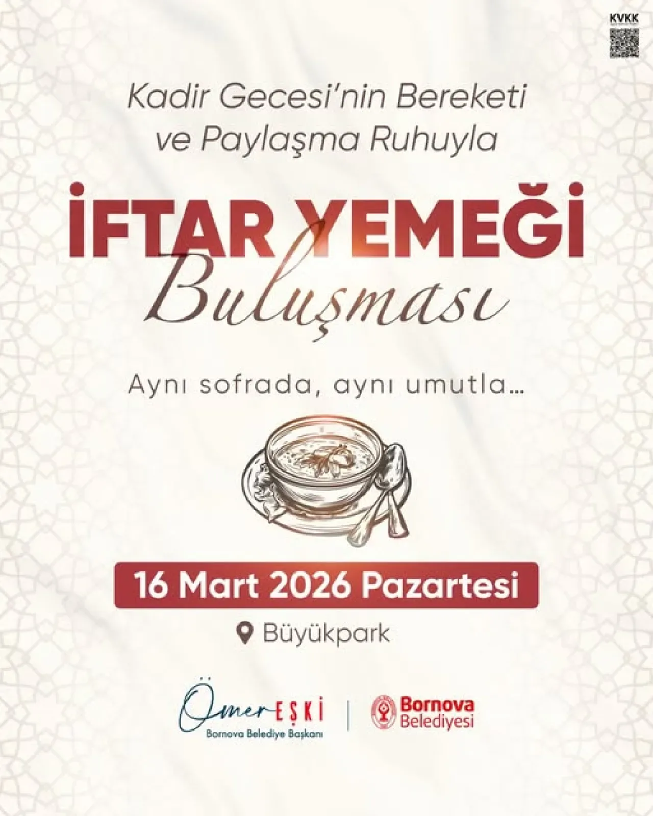 Bornova'da Bin Aydan Hayırlı Gecede Anlamlı Buluşma Bornova'da Bin Aydan Hayırlı Gecede Anlamlı Buluşma
