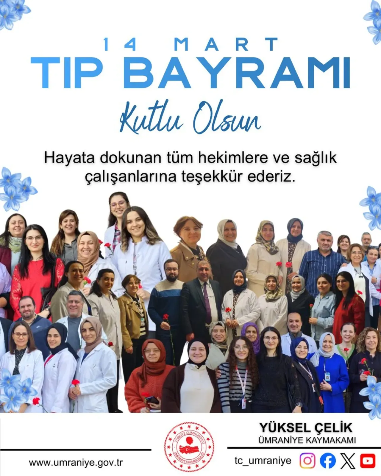 Ümraniye Kaymakamlığı'ndan 14 Mart Tıp Bayramı'nda Anlamlı Mesaj Ümraniye Kaymakamlığı'ndan 14 Mart Tıp Bayramı'nda Anlamlı Mesaj