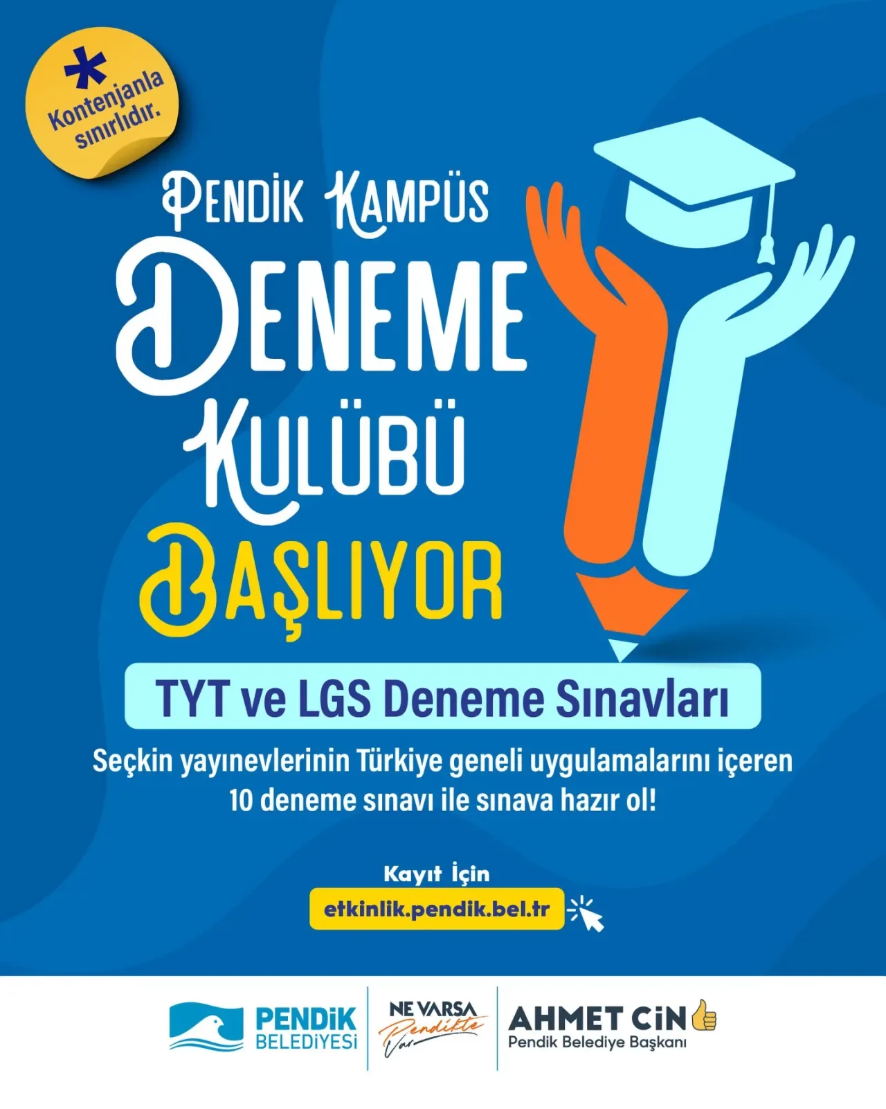 Pendik Belediyesi LGS ve TYT Öğrencileri İçin Ücretsiz Deneme Sınavları Düzenliyor Pendik Belediyesi LGS ve TYT Öğrencileri İçin Ücretsiz Deneme Sınavları Düzenliyor