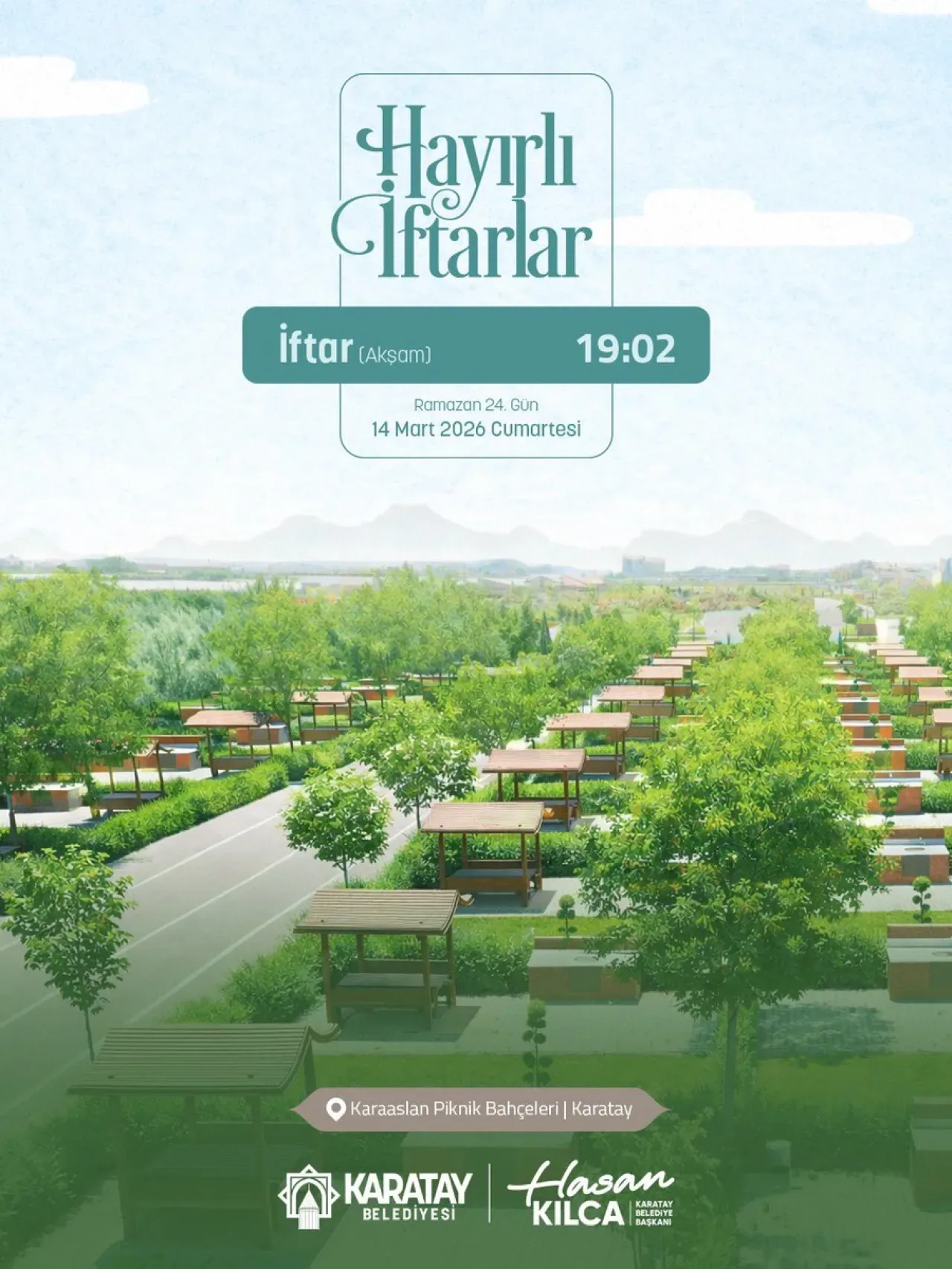 Karatay'da İftar Saati Açıklandı: İşte 19.02'de Açılacak Oruç Karatay'da İftar Saati Açıklandı: İşte 19.02'de Açılacak Oruç