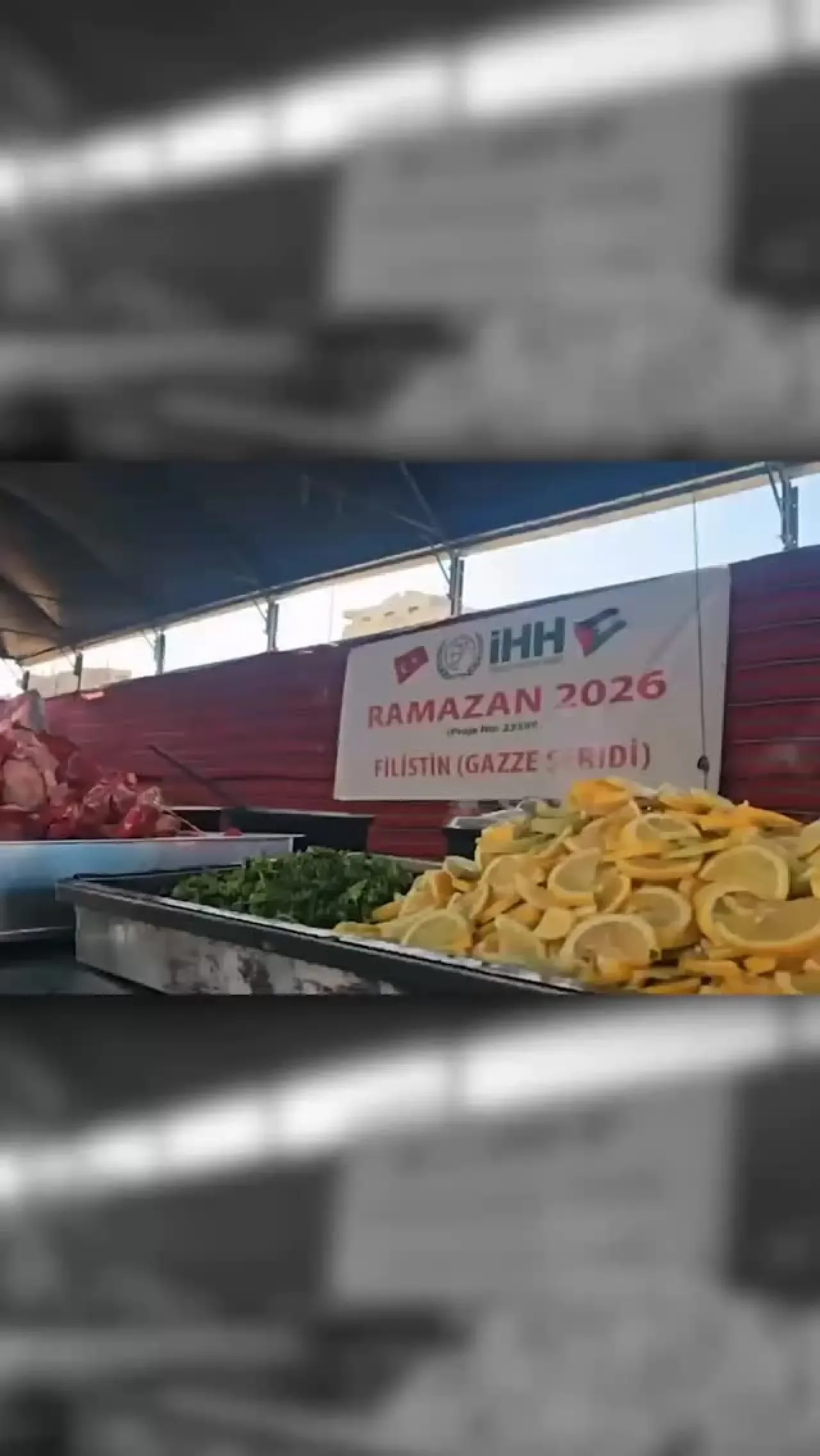 Avcılar İHH, Gazze'de İnşa Ettiği Camide İftar Sofraları Kuruyor Avcılar İHH, Gazze'de İnşa Ettiği Camide İftar Sofraları Kuruyor