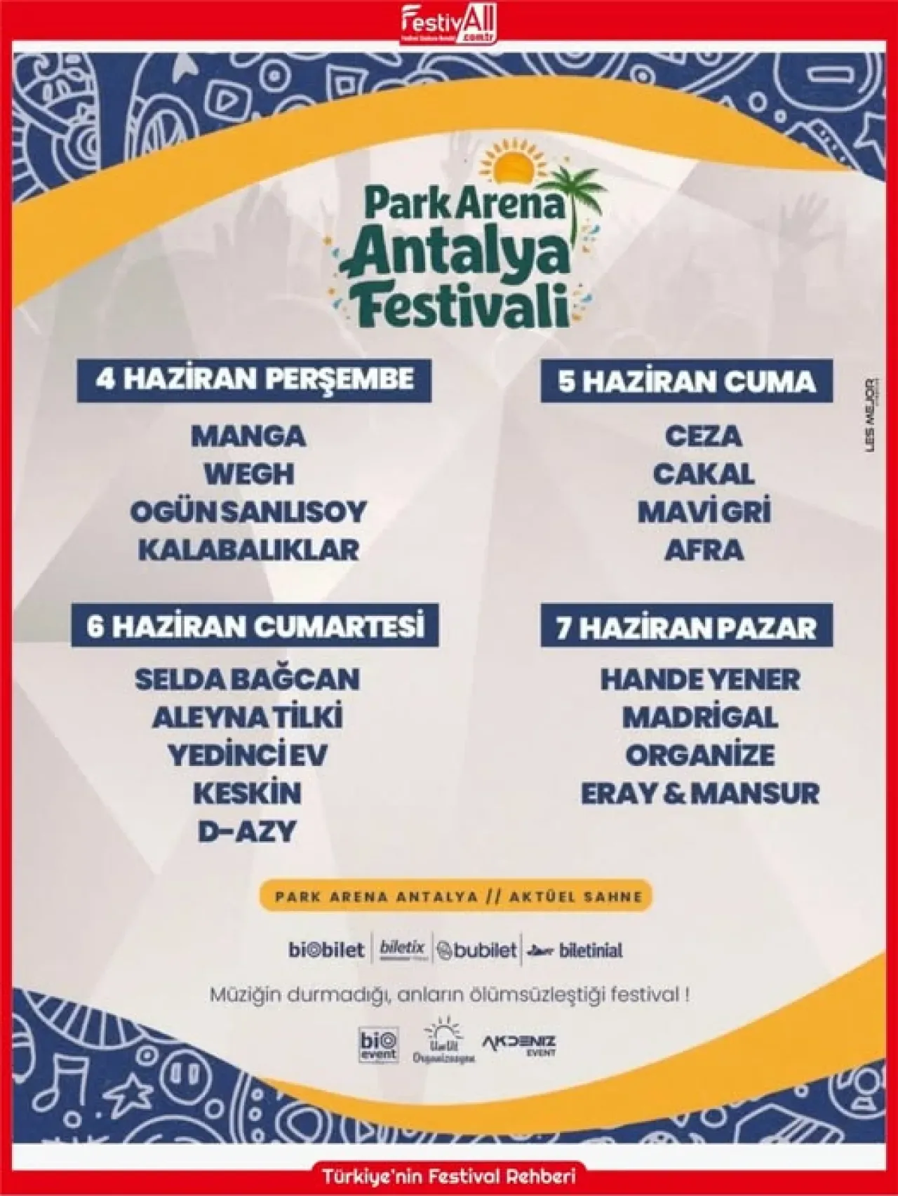 Antalya Park Arena'da Festival Coşkusu Başlıyor! Antalya Park Arena'da Festival Coşkusu Başlıyor!
