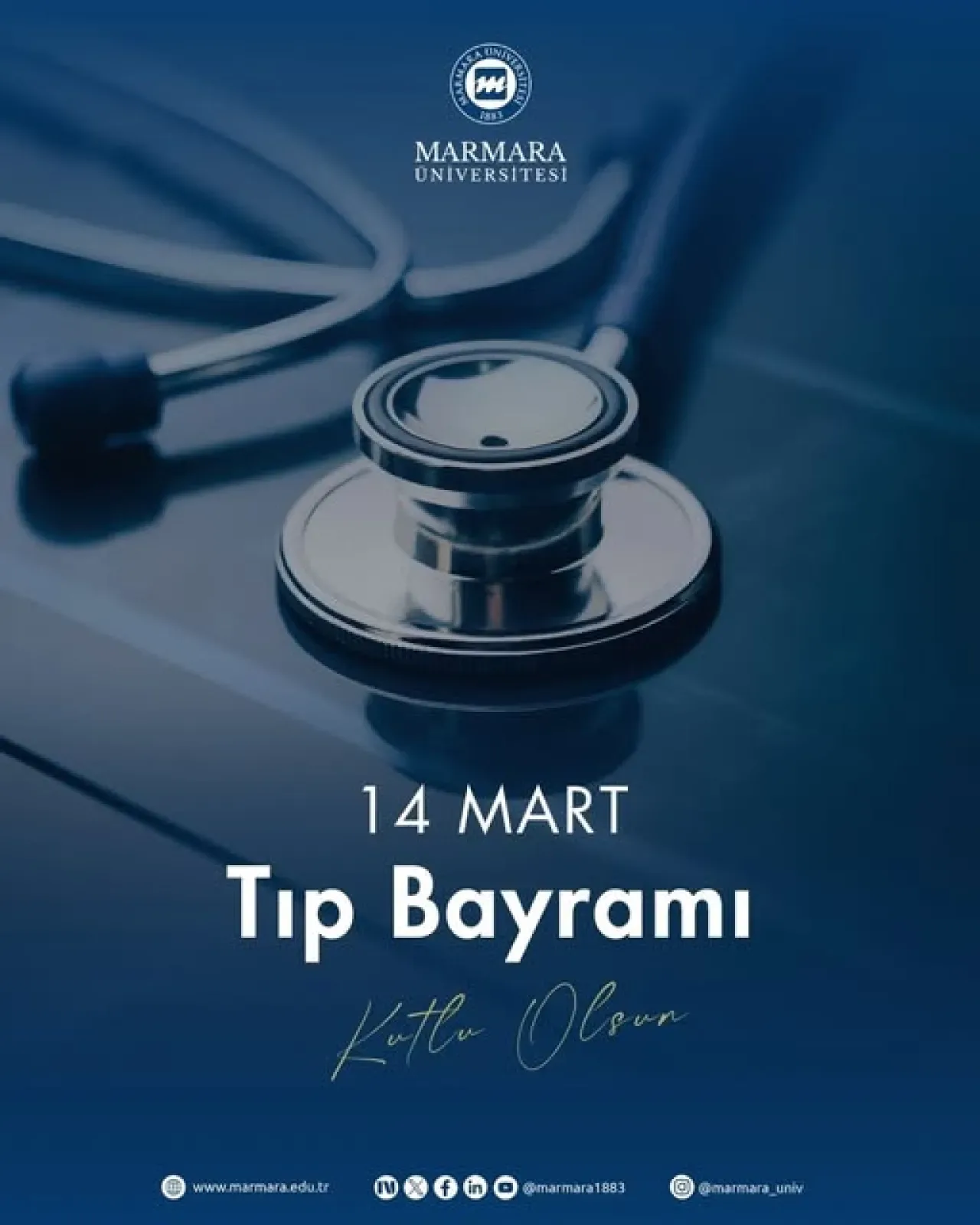 Marmara Üniversitesi'nden 14 Mart Tıp Bayramı Mesajı: Sağlık Kahramanlarına Şükran Marmara Üniversitesi'nden 14 Mart Tıp Bayramı Mesajı: Sağlık Kahramanlarına Şükran
