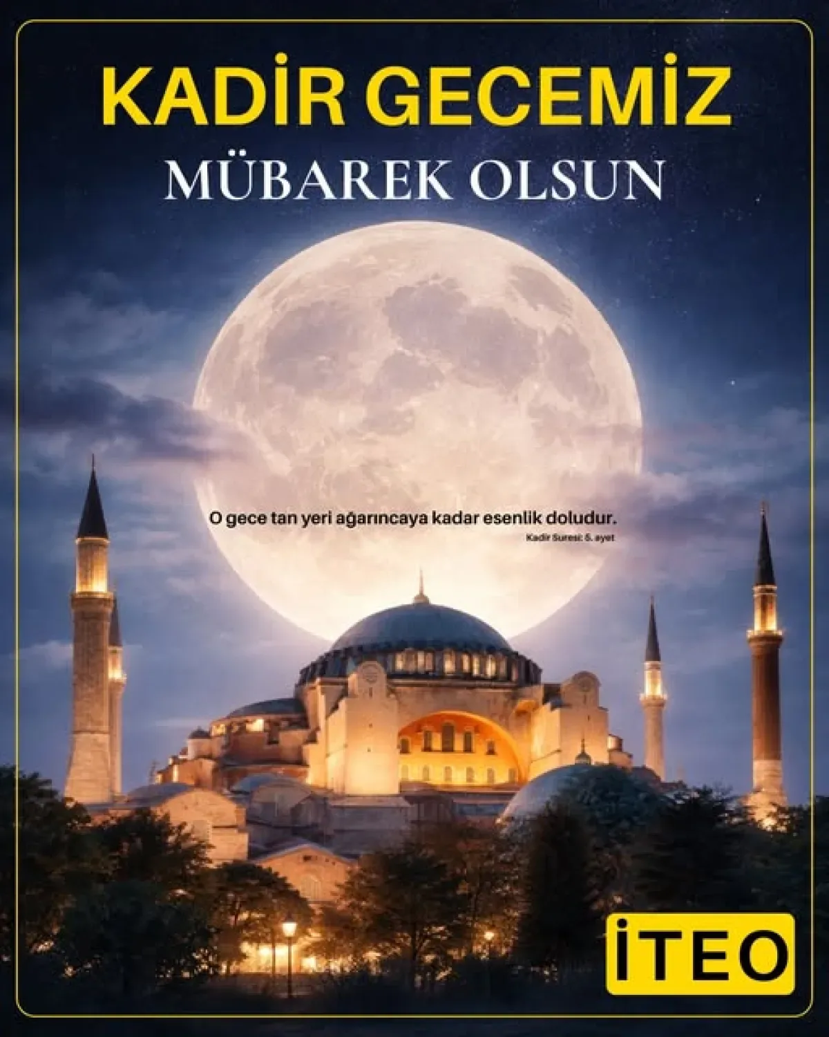İstanbul Taksiciler Esnaf Odası'ndan Kadir Gecesi'nde Sağlık ve Bereket Temennisi İstanbul Taksiciler Esnaf Odası'ndan Kadir Gecesi'nde Sağlık ve Bereket Temennisi