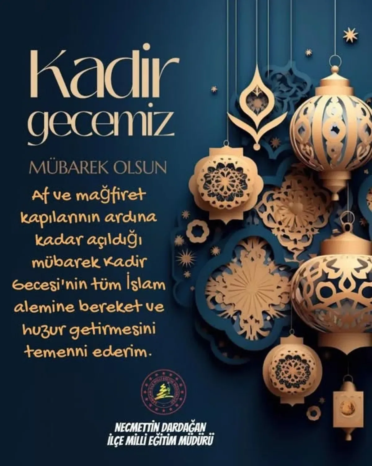 Adana Sarıçam'da Kadir Gecesi Dualarla İhya Edildi Adana Sarıçam'da Kadir Gecesi Dualarla İhya Edildi