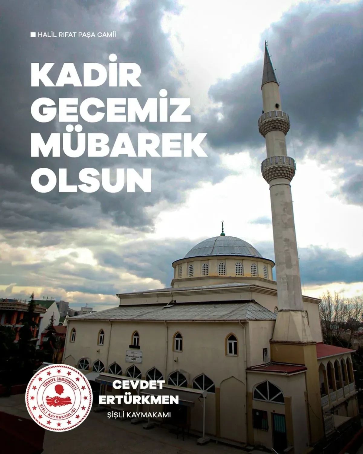 Şişli'den Kadir Gecesi Mesajı: Sağlık, Huzur ve Bereket Temennisi Şişli'den Kadir Gecesi Mesajı: Sağlık, Huzur ve Bereket Temennisi