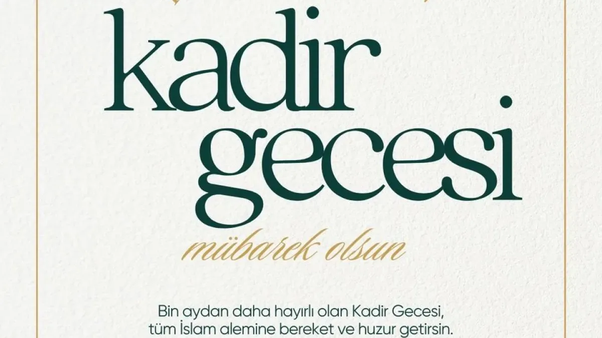 Adana Milletvekili Sarı'dan Kadir Gecesi Mesajı: "Tüm Dualar Kabul Olsun" Adana Milletvekili Sarı'dan Kadir Gecesi Mesajı: "Tüm Dualar Kabul Olsun"
