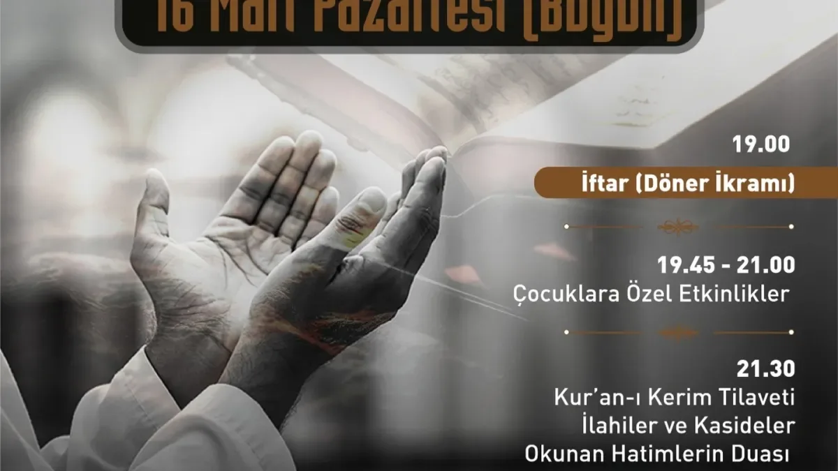 Gaziosmanpaşa'da Kadir Gecesi Coşkusu: Ramazan Etkinlik Çadırında Buluşalım! Gaziosmanpaşa'da Kadir Gecesi Coşkusu: Ramazan Etkinlik Çadırında Buluşalım!