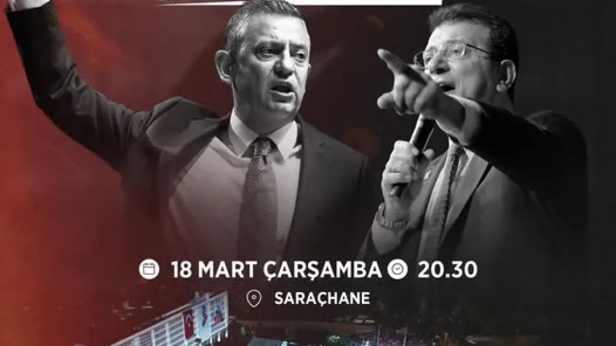 CHP'li Genç'ten '19 Mart' Çağrısı: Darbenin 1. Yılında Saraçhane'de Buluşuyoruz CHP'li Genç'ten '19 Mart' Çağrısı: Darbenin 1. Yılında Saraçhane'de Buluşuyoruz