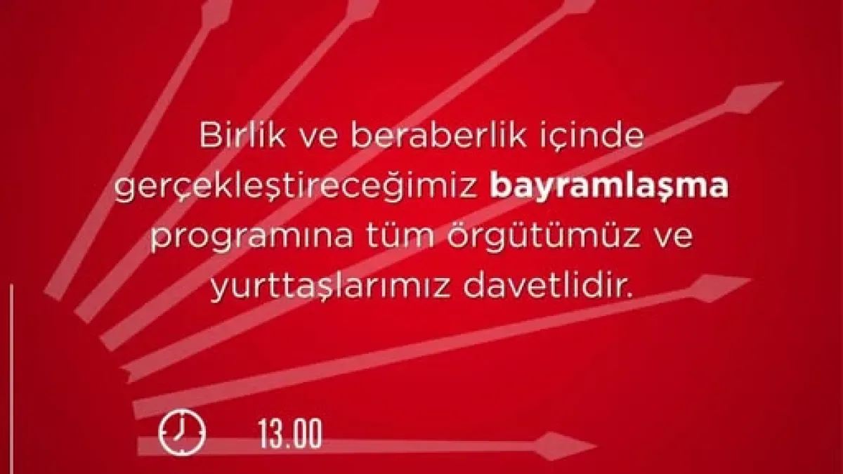 CHP Balıkesir'de Bayramlaşma Etkinliği Düzenleniyor: Dayanışma ve Birlik Mesajı CHP Balıkesir'de Bayramlaşma Etkinliği Düzenleniyor: Dayanışma ve Birlik Mesajı